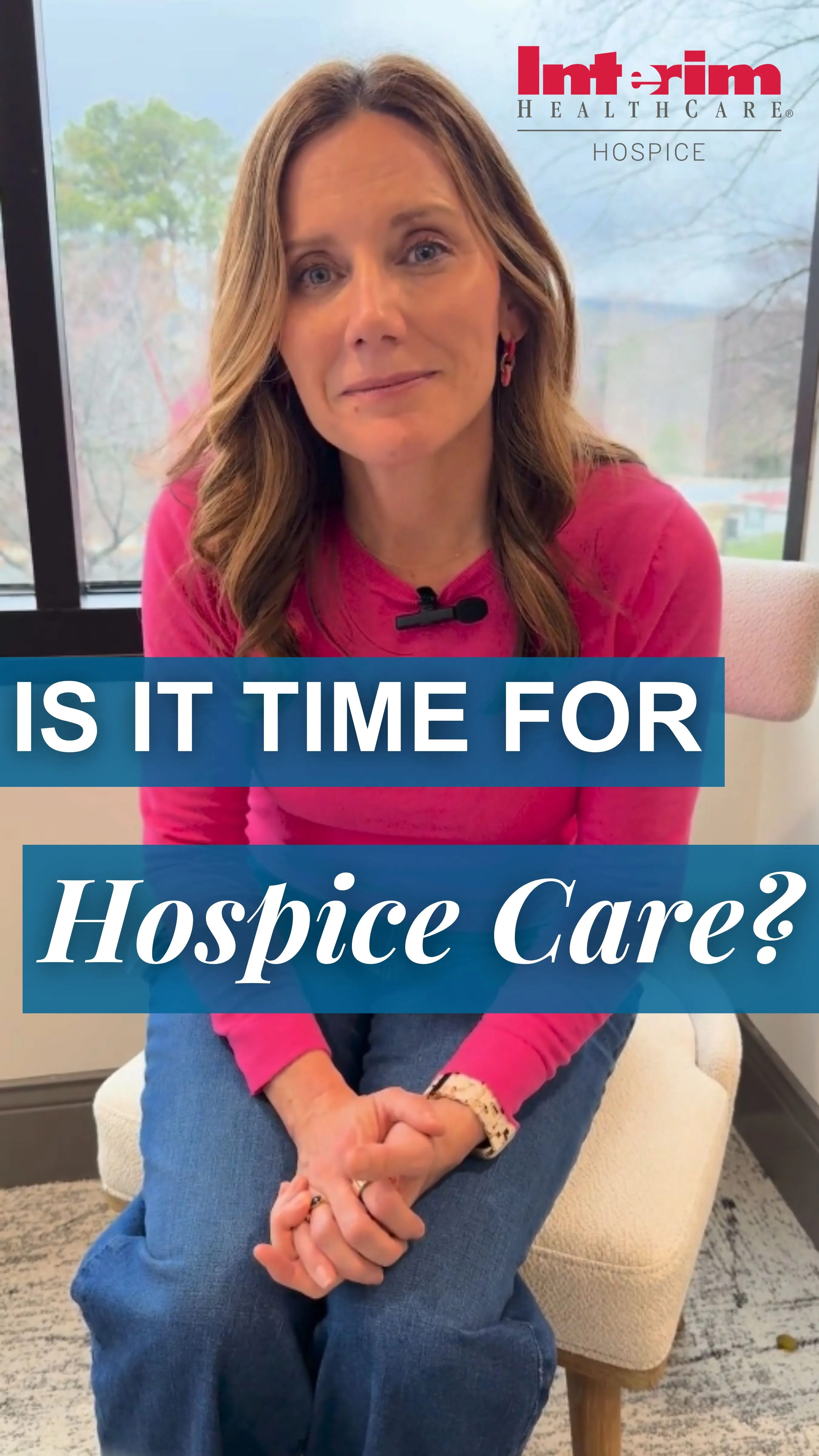 Interim employee discussing when is it time for hospice care