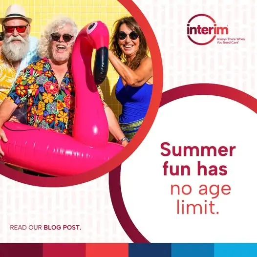 Picture of family having summer fun, stating Summer Fun Has No Age Limit